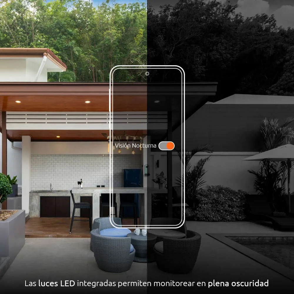 Imagen 2 del producto Reacondicionado: Cámara de seguridad Nexxt IP, exterior, 1080P, rotativo, infrarrojo
