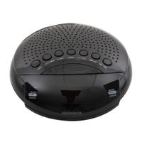 Reacondicionado: Radio reloj despertador Magnavox MR45330DV pantalla LED, AM/FM, negro