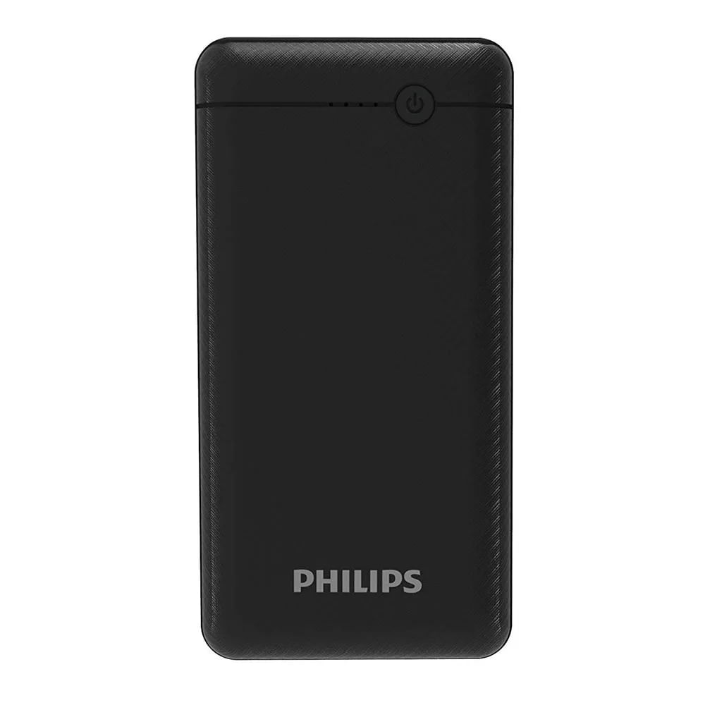 Imagen 2 del producto Reacondicionado: Batería externa Philips carga rápida, 20000 mAh, 18W, negro