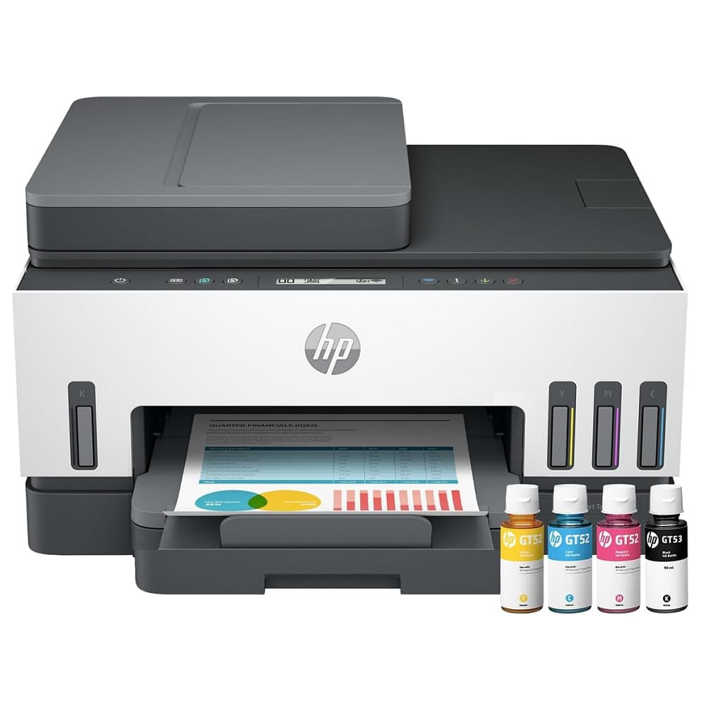 Imagen 1 del producto Impresora multifuncional HP Smart Tank 750, inyección de tinta, inalámbrica, Wi-Fi, con tanques recargables