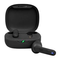 Reacondicionado: Audífonos bluetooth True Wireless JBL Wave Flex resistente al agua IP54, duración máx. 8 horas, control de música y llamadas, negro