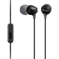 Reacondicionado: Audífonos in ear con micrófono Sony MDR-EX15AP almohadillas de silicona, conector 3.5 mm, control de música y llamadas, negro