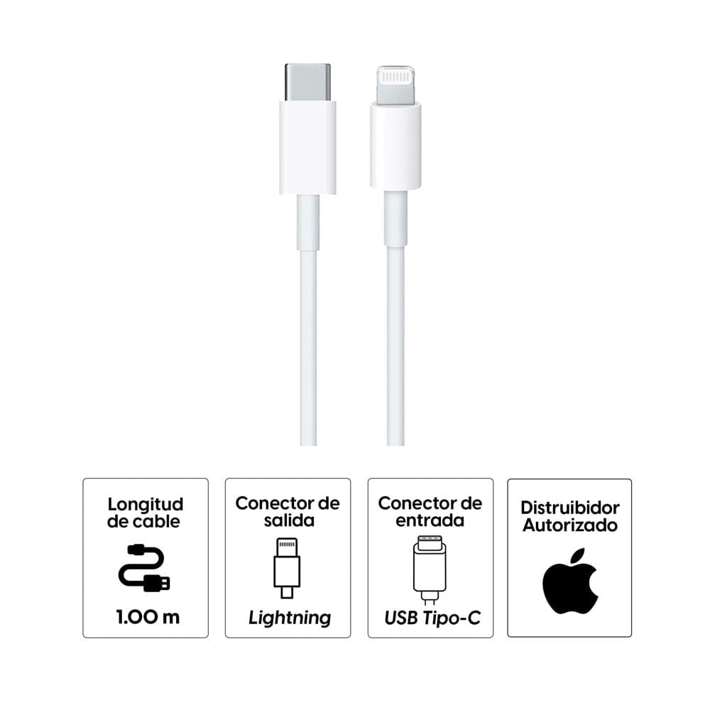 Imagen 2 del producto Reacondicionado: Cable lightning a usb tipo c Apple Mkox2am-a 1 m
