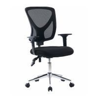 Reacondicionado: Silla de oficina Proshopper Florencia SN26, respaldar regulable altura 9 cm, 120 kg, negro