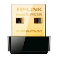 Reacondicionado: Adaptador de red TP-Link TL-WN725N mini, inalámbrico, frecuencia 2.4 GHz, conexión usb 2.0, 150 mbps