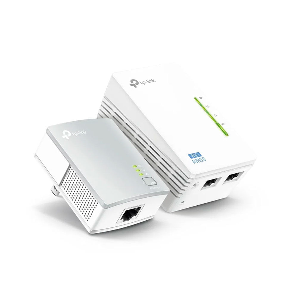 Imagen 2 del producto Reacondicionado: Kit extensor wifi TP-Link Powerline AV600, 2 adaptadores, 300 mbps, cobertura 300 metros