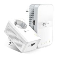Reacondicionado: Kit extensor wifi TP-Link TL-WPA7617 AV1000, doble banda AC1200, 12000 mbps, 2 adaptadores, puerto gigabit, plug and play