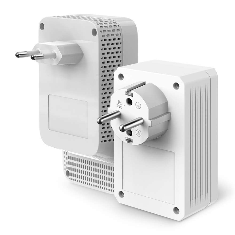Imagen 2 del producto Reacondicionado: Kit extensor wifi TP-Link TL-WPA7617 AV1000, doble banda AC1200, 12000 mbps, 2 adaptadores, puerto gigabit, plug and play