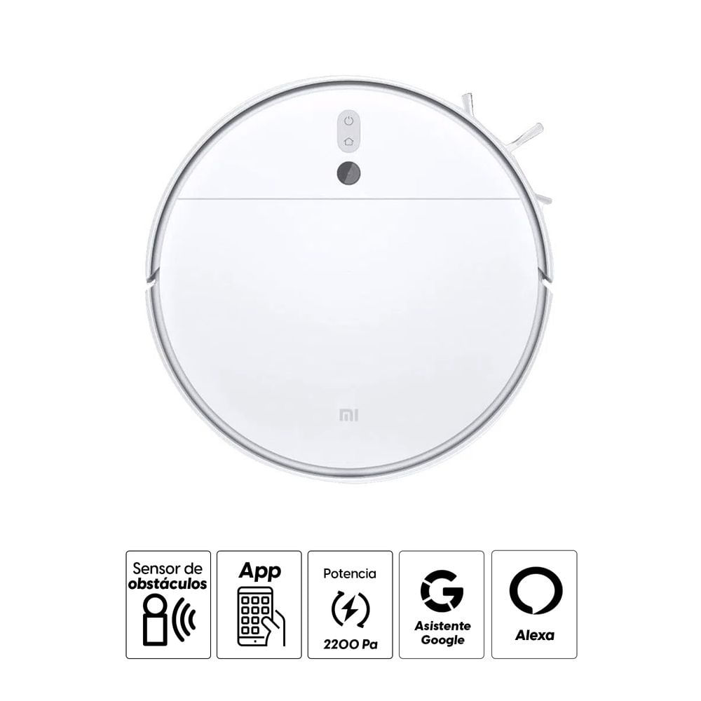 Imagen 2 del producto Reacondicionado: Aspiradora y trapeador Xiaomi Mi Robot Vacuum-Mop 2 Lite control Google Assistant o Alexa