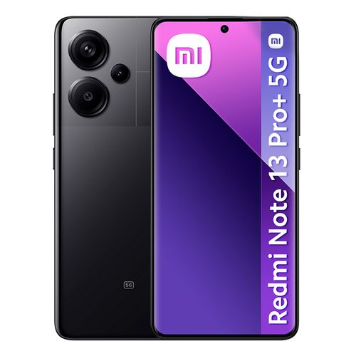 Celular Xiaomi Redmi Note 13 Pro Plus 5G 512GB, 12GB RAM, cámara principal 200MP + 8MP + 2MP, frontal 16MP, 6.67", negro