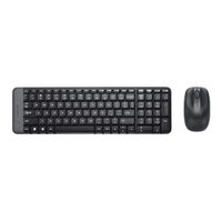 Reacondicionado: Kit inalámbrico Logitech MK220 teclado y mouse, membrana, bluetooth, usa pilas, negro