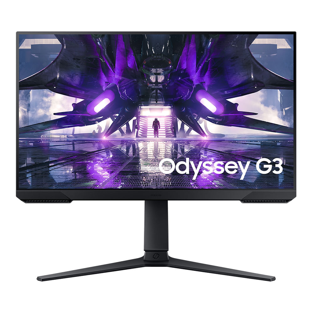 Monitor gamer plano 24" Samsung Odyssey G3 LS24AG320NLXPE LED, Panel VA, FHD(1920x1080), 165Hz, 1ms, entradas HDMI/DP