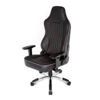 Reacondicionado: Silla de oficina Akracing Titan tapiz cuero, máx. 150 kg, inclinación 180°, negro