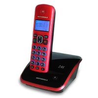 Reacondicionado: Teléfono inalámbrico Motorola  identificador de llamadas, recargable