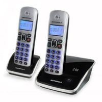 Reacondicionado: Teléfono inalámbrico Motorola Auri3520 identificador de llamadas y anexo