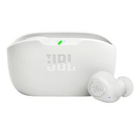 Reacondicionado: Audífonos bluetooth True Wireless JBL Wave Buds resistente al agua IP54, duración máx. 8 horas, control de música y llamadas, blanco