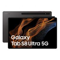 Tablet Samsung Tab S8 Ultra 14.6"", 128GB, 8GB RAM, cámara principal 13MP + 6MP y frontal 12MP + 12MP, Snapdragon, 11200 mAh, grafito (reempacado)