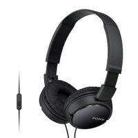 Reacondicionado: Audífonos on ear con micrófono Sony MDR-ZX110AP almohadillas acolchadas, conector 3.5 mm, control de llamadas, negro