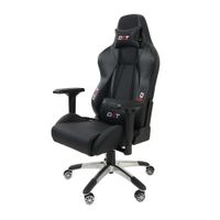 Silla gamer DXT carbon Fiber gas lift clase 4, tapiz cuero pu, máx. 150 kg negro (reempacado)