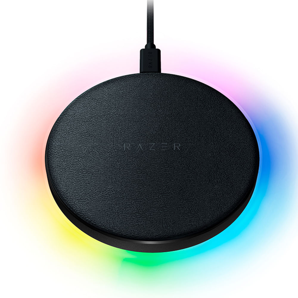 Imagen 1 del producto Cargador inalámbrico Razer Charging Pad USB-C, carga rápida, RGB