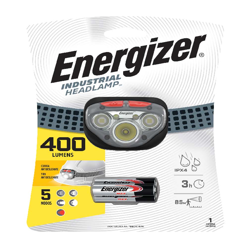 Imagen 2 del producto Linterna de cabeza Energizer 400 lum visión focus (reempacado)
