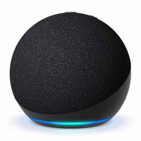 Parlante inteligente Amazon Echo Dot 5ta generación, control de voz, Alexa, Wi-Fi, bluetooth, sensor de temperatura y movimiento, negro (reempacado)