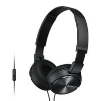 Reacondicionado: Audífonos on ear con micrófono Sony MDRZX310AP almohadillas acolchadas, conector 3.5 mm, control de llamadas, negro