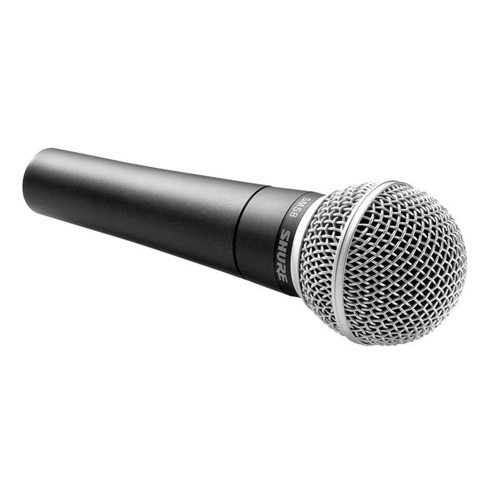 Imagen 2 del producto Micrófono alámbrico Shure SM58, dinámico, cardioide, compatible con cable XLR, sistema antigolpes, negro (reempacado)