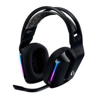 Audífonos gamer inalámbricos Logitech G733 Lightspeed, conexión usb, 39 ohm, sensibilidad 87.5 dB, RGB, PC y consolas, negro (reempacado)