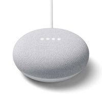 Reacondicionado: Parlante inteligente Google Nest Mini 2da generación con control de voz, gris