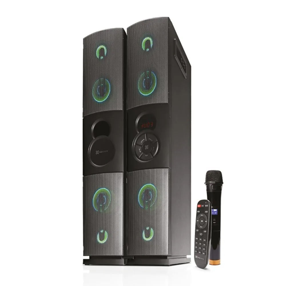 Imagen 2 del producto Reacondicionado: Parlante torre Kip Xtreme Duet KFS-600 2800W, bluetooth, micrófono inalámbrico, luces led, control remoto