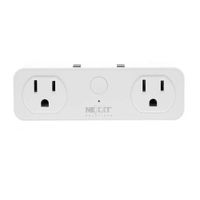 Reacondicionado: Enchufe inteligente wifi Nexxt NHP-D610 220V, 2 tomacorrientes universales, 2 puertos usb