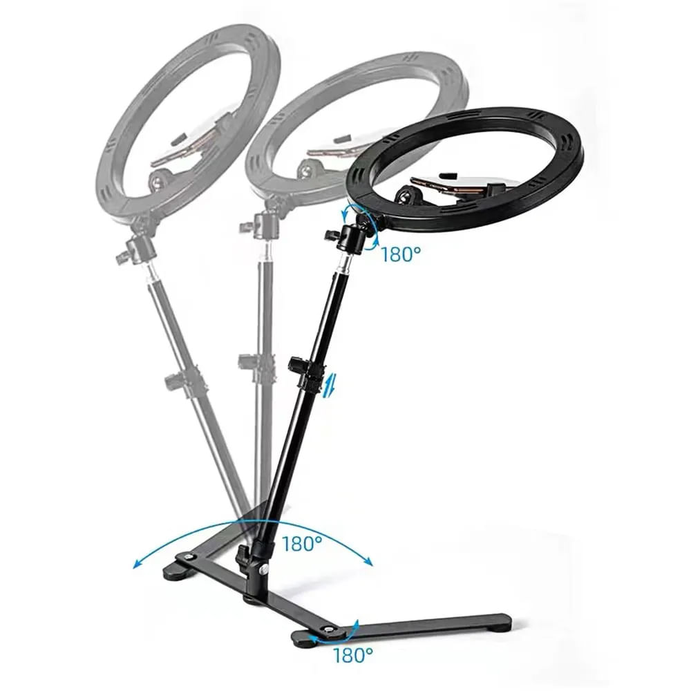 Imagen 2 del producto Reacondicionado: Aro de luz Coolbox GMobile 10"" 26 cm + soporte de bisagras 33 cm