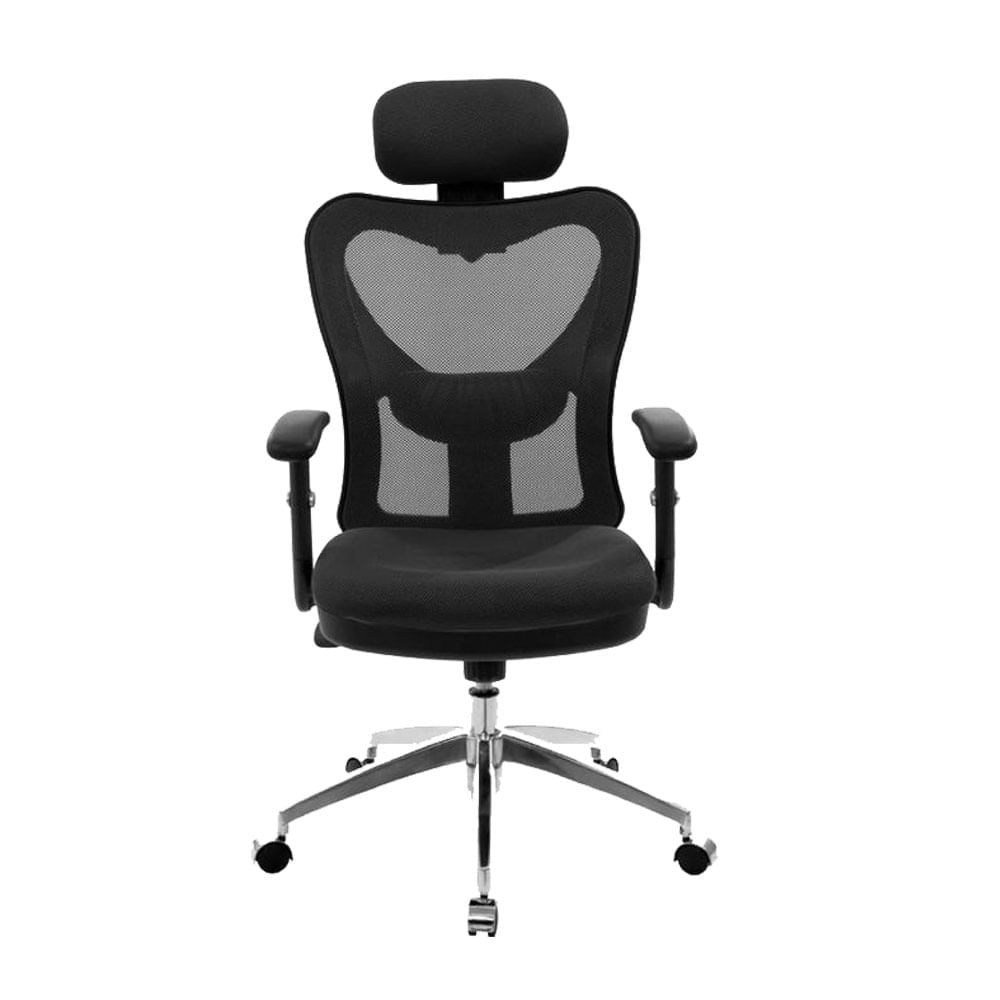 Imagen 2 del producto Reacondicionado: Silla de oficina ejecutiva Proshopper Genova SN24, respaldar y cabecera en malla, 150 kg, negro