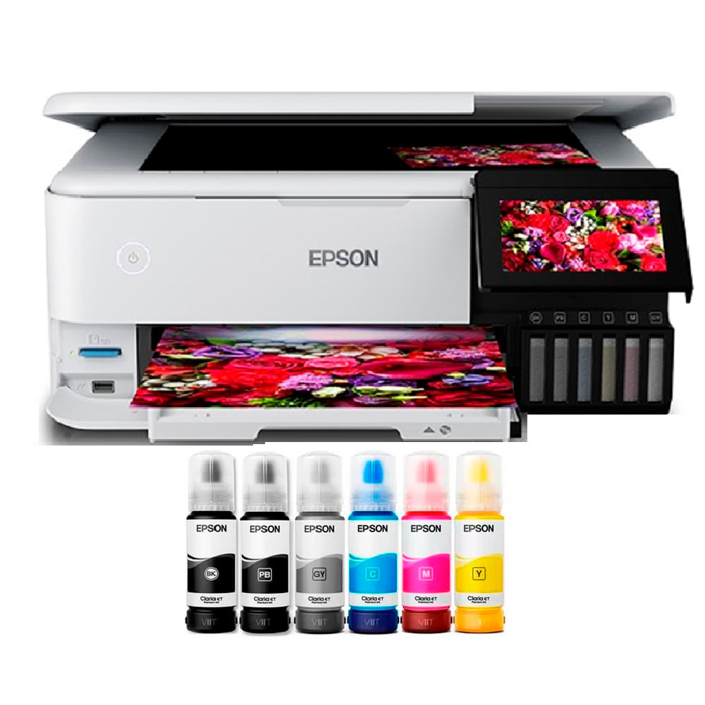 Impresora Epson Fotográfica L8160 Multifuncional LAN, Wi-Fi, USB 2.0 + 6 tintas
