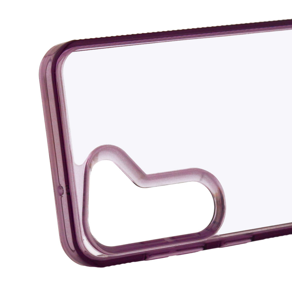 Imagen 2 del producto Case para Samsung Galaxy S23 Plus rígido con soporte, amortiguador de choques, morado