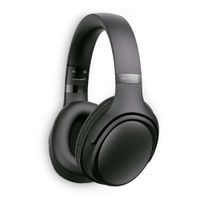 Audífonos bluetooth on ear Decibel Rhythmic con almohadillas acolchadas, máx. 55 horas, control de música y llamadas, negro