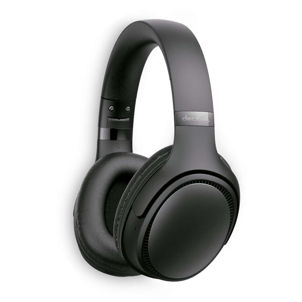 Audífonos bluetooth on ear Decibel Rhythmic con función radio FM, máx. 55 horas, negro
