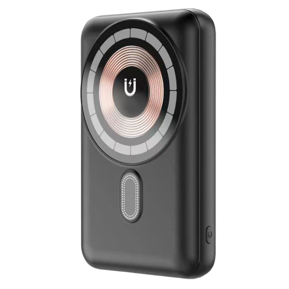 Batería externa iBox, magnética, 5000 mAh, 15W, negro