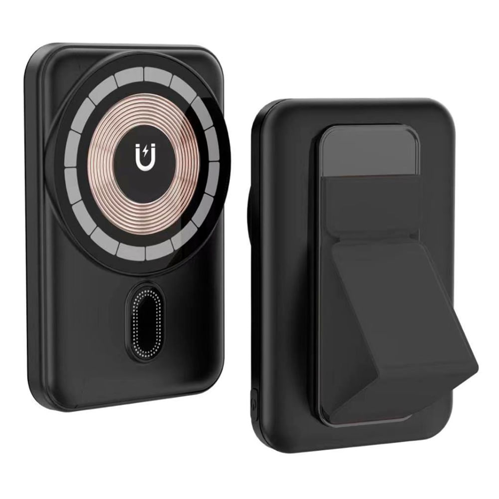 Imagen 2 del producto Batería externa iBox, magnética, 5000 mAh, 15W, negro