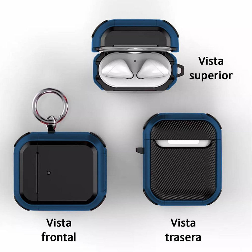 Imagen 2 del producto Case para airpods 1ra y 2da generación, azul