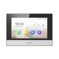 Monitor para Videoportero Hikvision, DS-KH6350-WTE, interior, pantalla LCD 7"", plomo