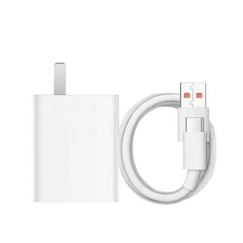 Cargador Xiaomi 33W original turbo Charge + cable,  blanco