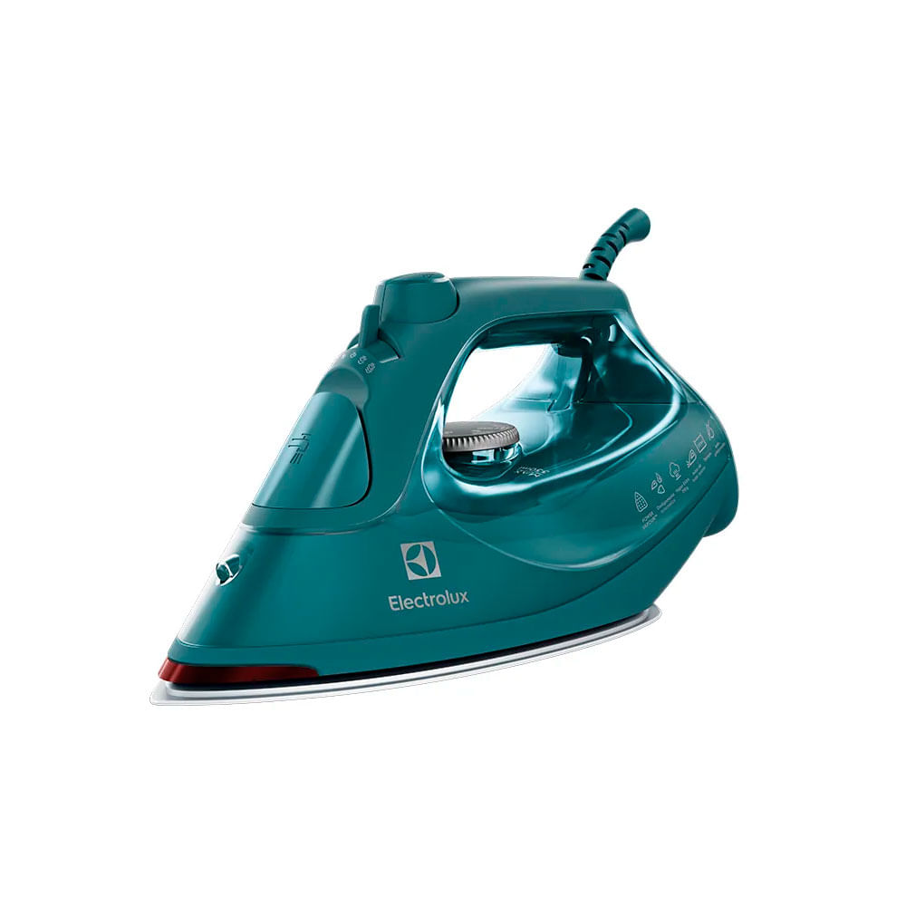 Imagen 2 del producto Plancha a vapor y seco Electrolux ESI80, 1500 watts, suela antiadherente, verde