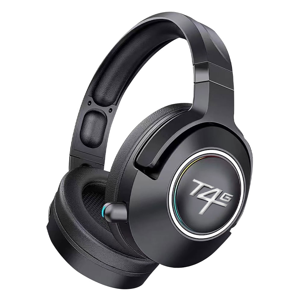 Audífonos gamer inalámbrico T4G skyrider 7.1 tri-mode 2.4G, conexión bluetooth, USB-C, negro