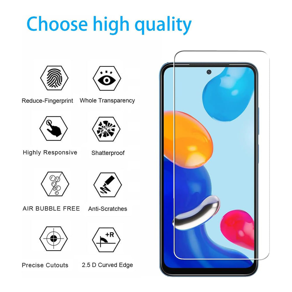 Imagen 2 del producto Protector de pantalla para celular Xiaomi Redmi Note 11