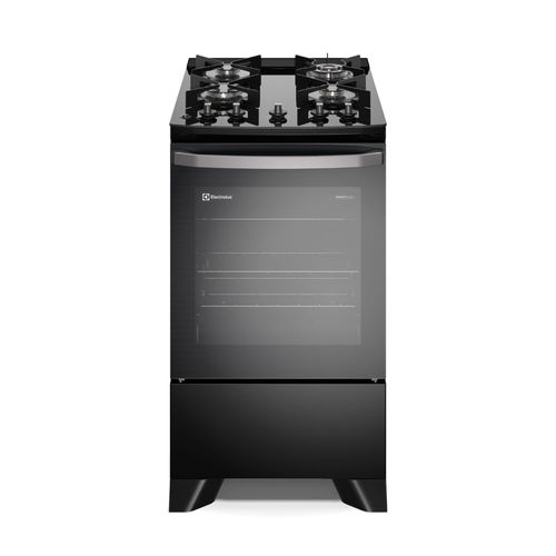 Cocina de pie Electrolux FE4GP 72 litros, 4 quemadores, eléctrico, negro