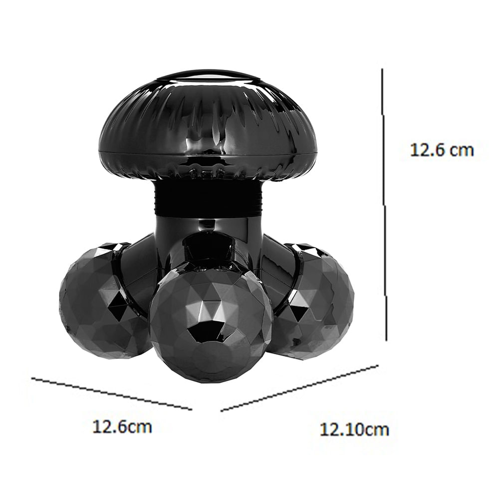 Imagen 2 del producto Masajeador de cuerpo First Health FH1015 portátil, funciona a pilas, negro