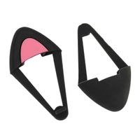 Orejas de gato Izuum x2 para audífonos on ear y over ear, negro