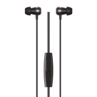 Audífonos in ear con micrófono Decibel E300C conector tipo c, aluminio, control de música y llamadas, negro